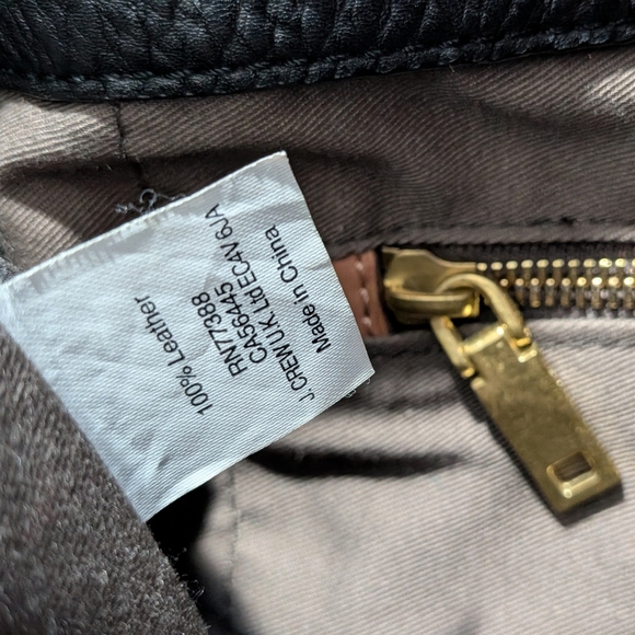 J Crew 100% Leather Black Brompton Convertible Crossbody Shoulder Tote Bag - Picture 4 of 16